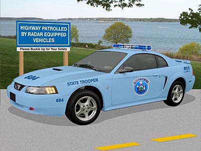 Maine state police ford mustang #1